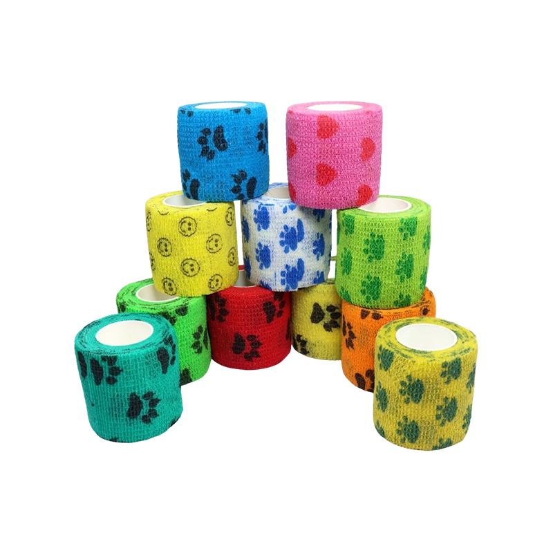 不織布弾性粘着ラップ包帯(プリント)テープ